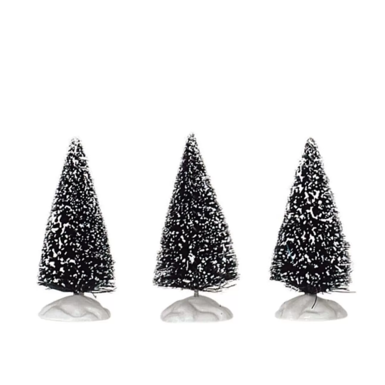 LEMAX Lemax | Alberelli Innevati - Bristle Tree, Set Of 3