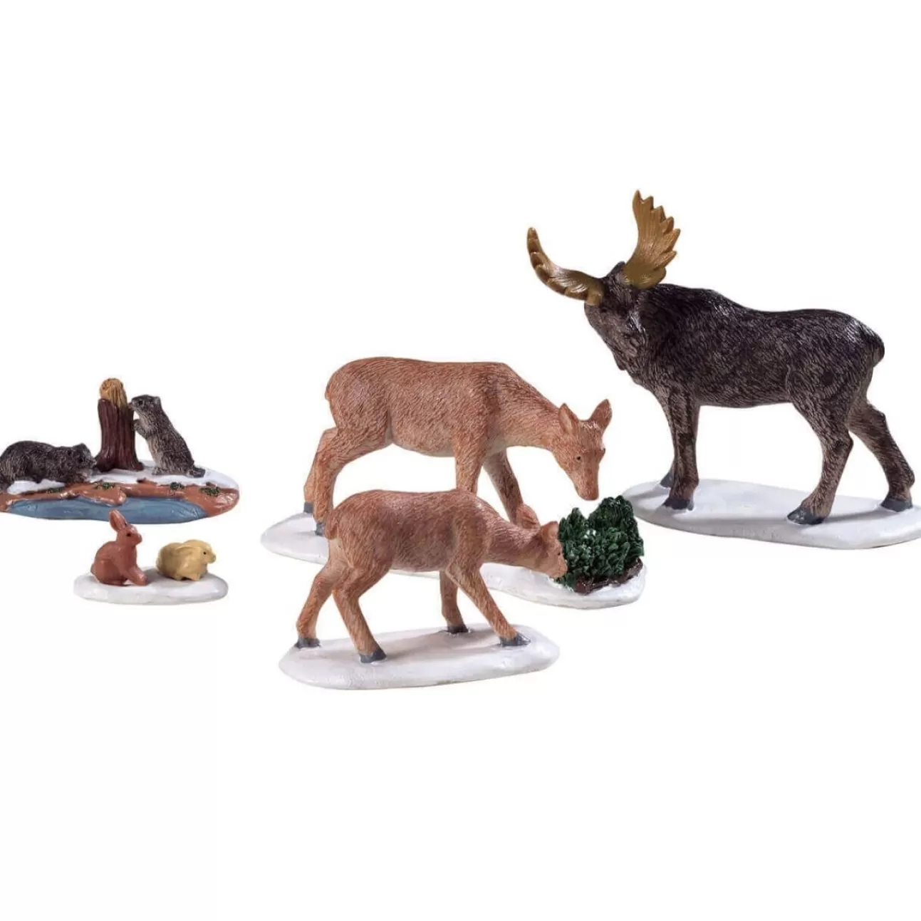 LEMAX Lemax | Animali Del Parco Curiosi - Wild Animals, Set Of 5