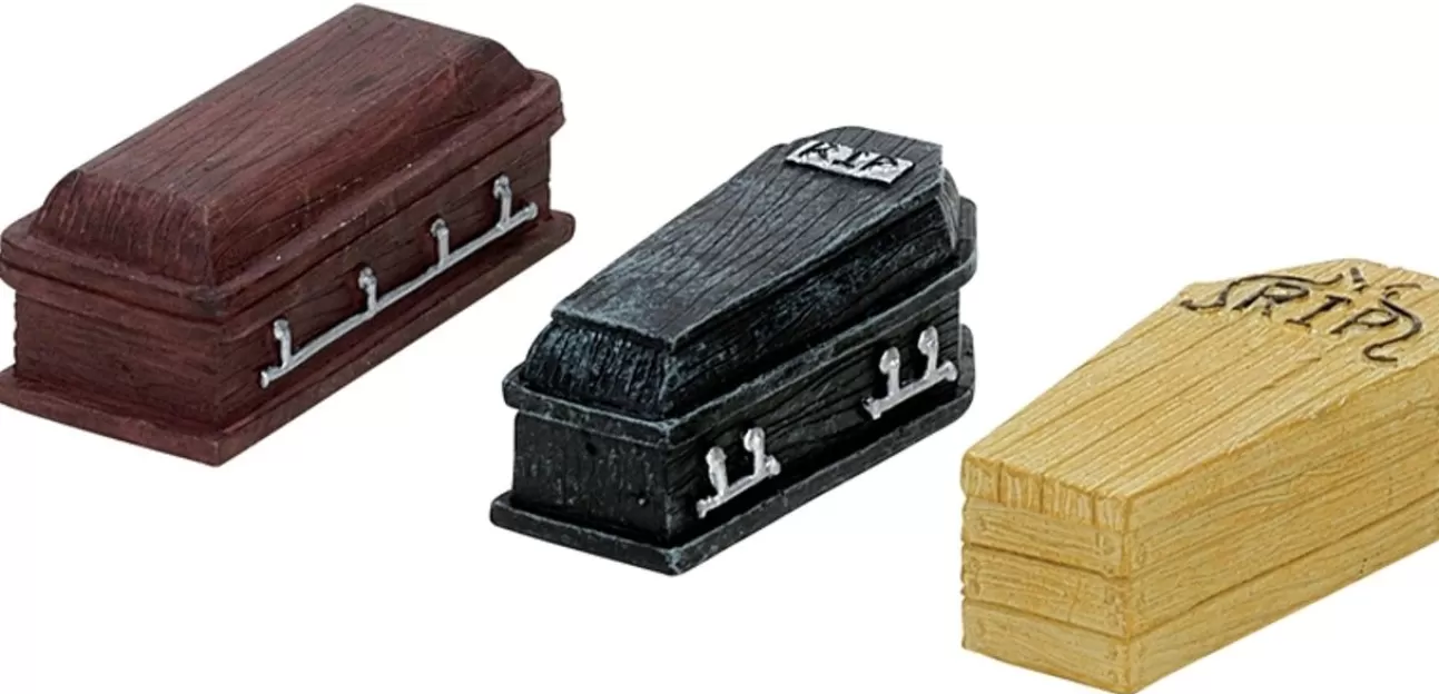 LEMAX Lemax | Bare - Coffins, Set Of 3