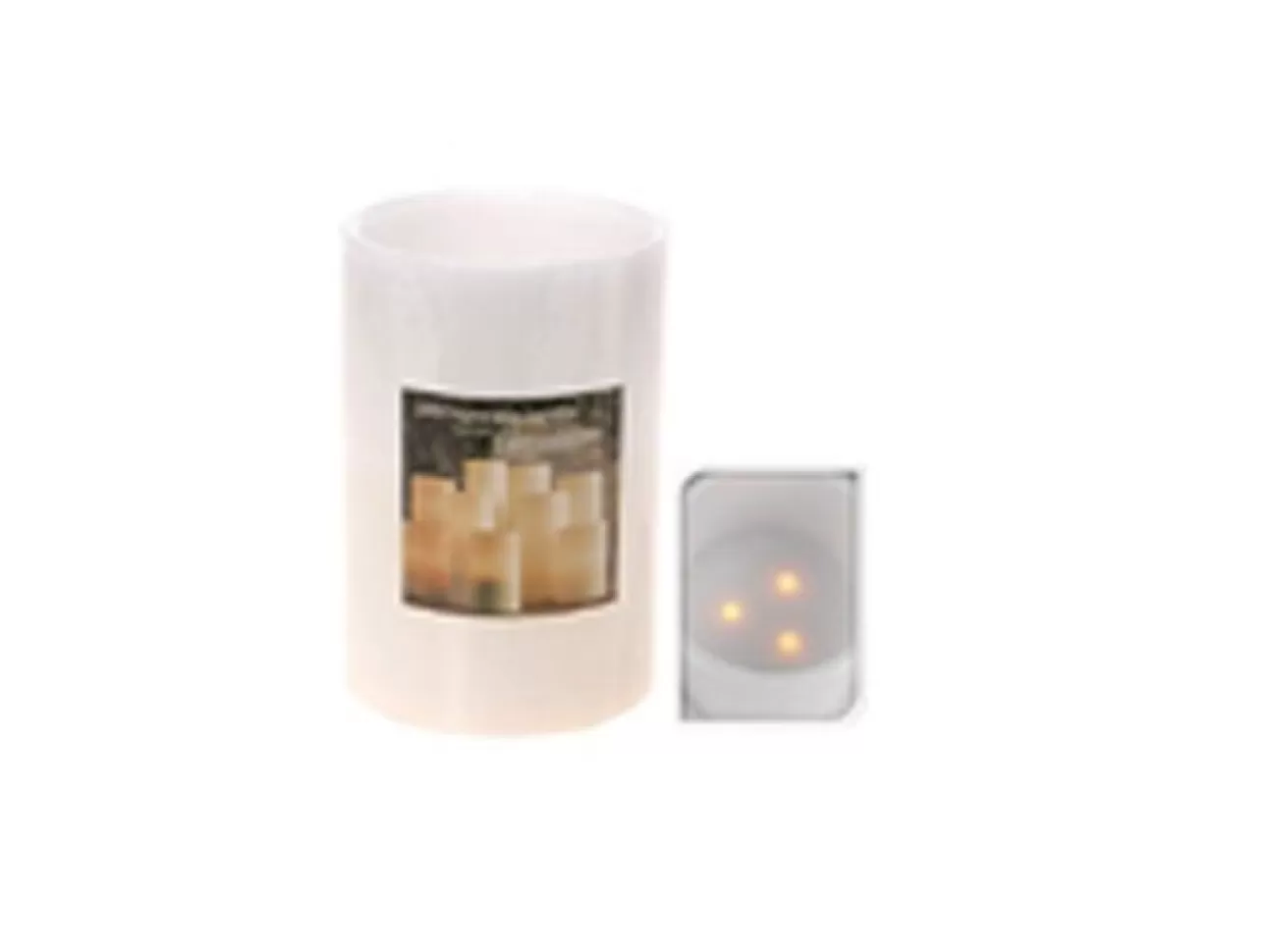 * Candele | Candela A 3 Fiammelle Led 15X22Cm