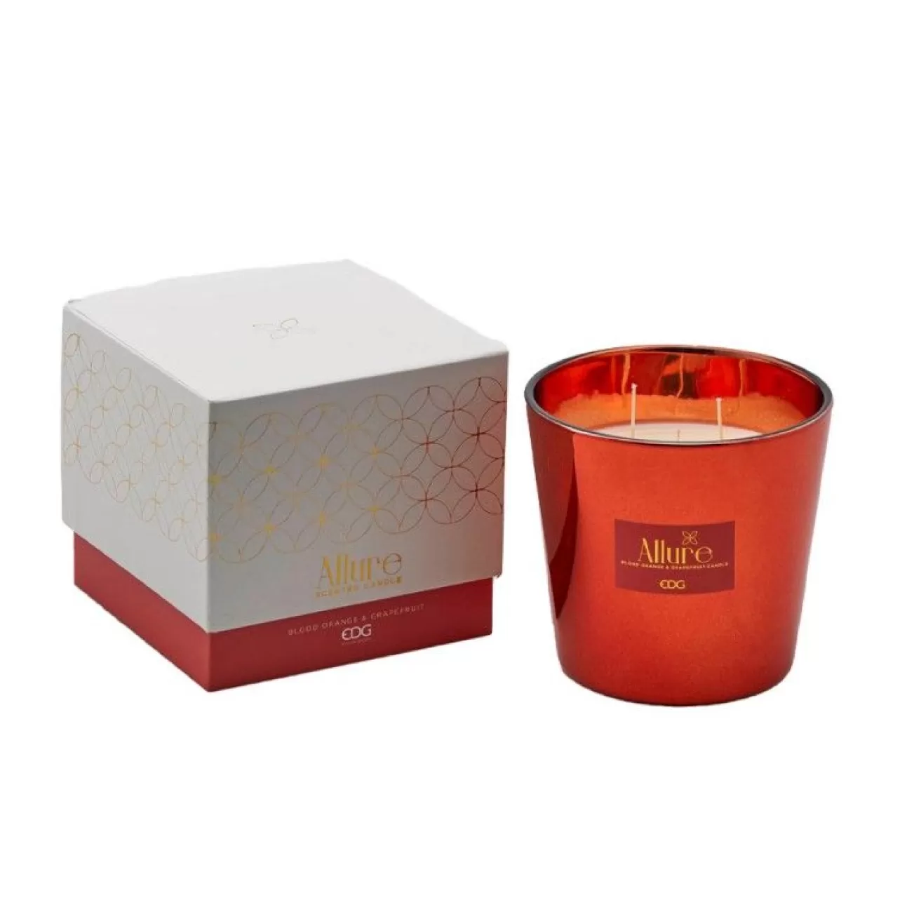 * Addobbi Di Natale | Candela Allure Arancia Rossa E Pompelmo O13,5Cm