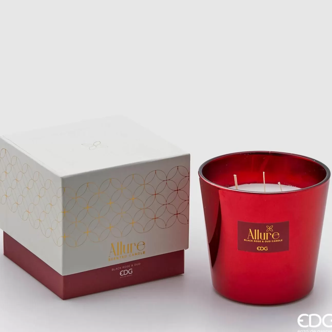 * Addobbi Di Natale | Candela Profumata Allure 13.5Xh12Cm Black Rose