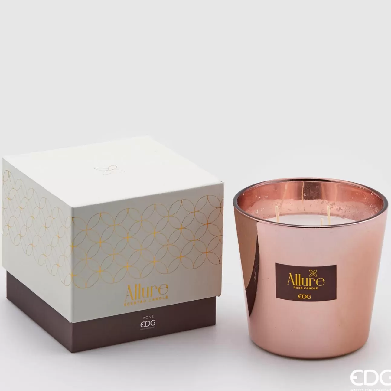 * Addobbi Di Natale | Candela Profumata Allure 13.5Xh12Cm Rosa