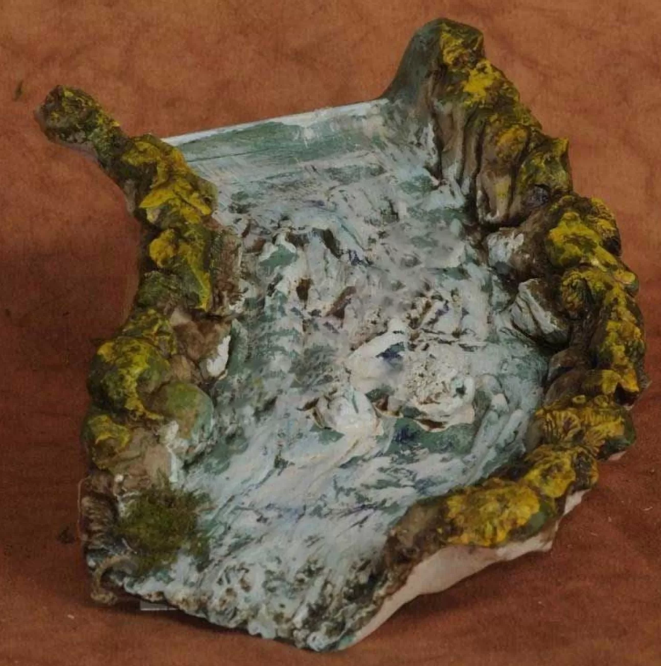 * Mondo Presepistica | Cascata Curva Sx Per Presepe 27,5X14X4Cm