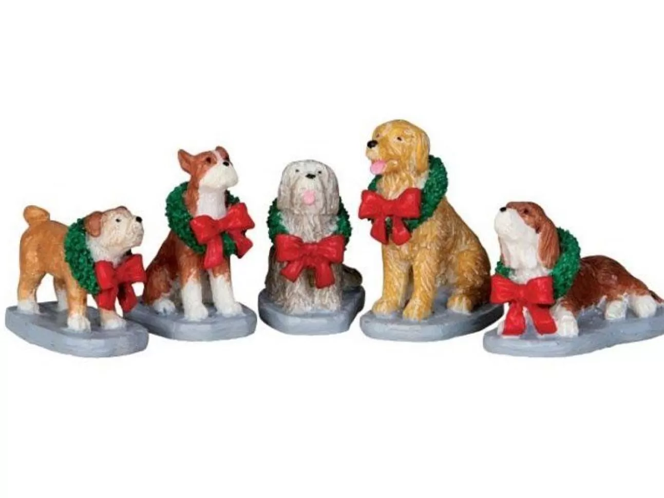 LEMAX Lemax | Compagnia Di Cani - Christmas Pooch, Set Of 5