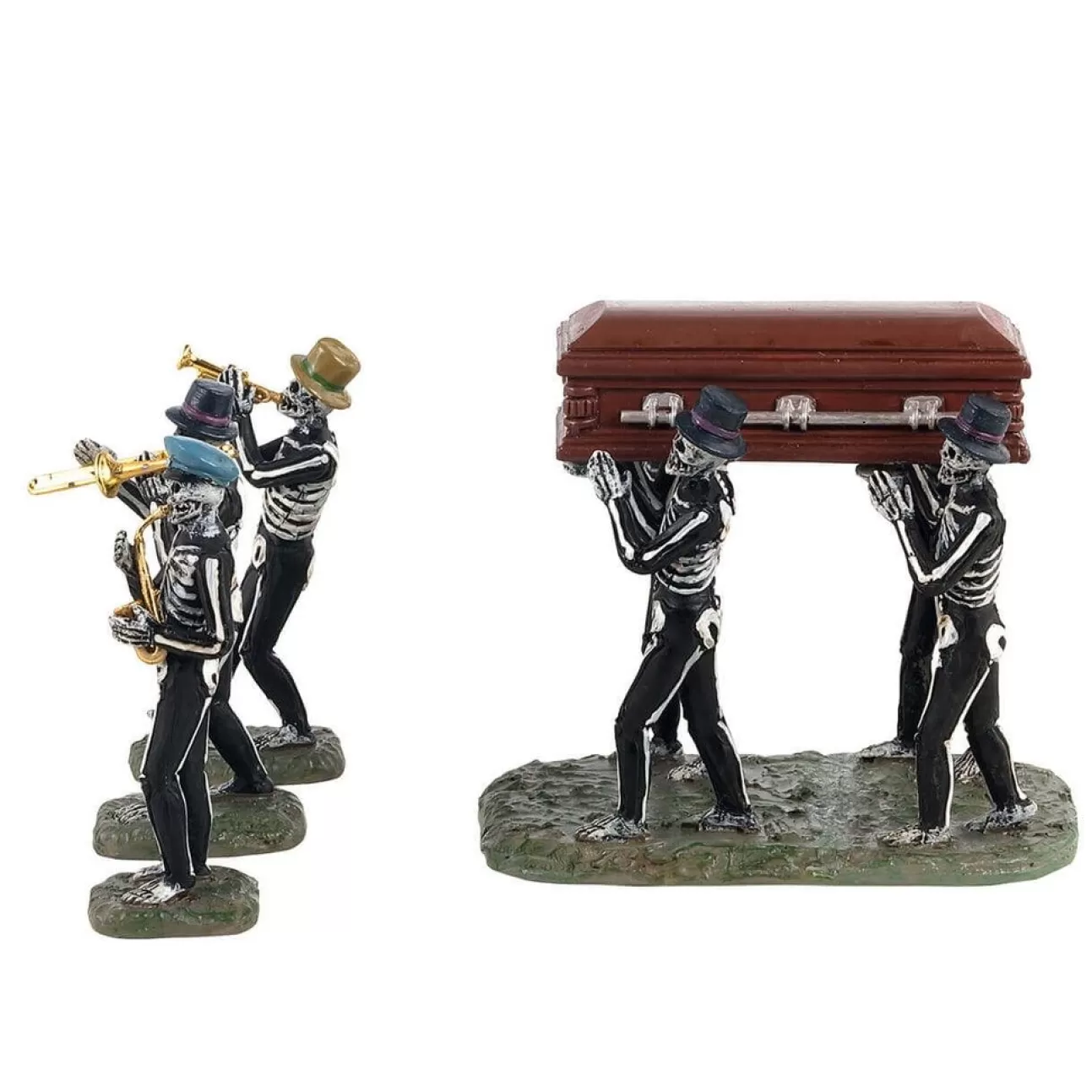 LEMAX Lemax | Funerale Jazz - Jazz Funeral, Set Of 4