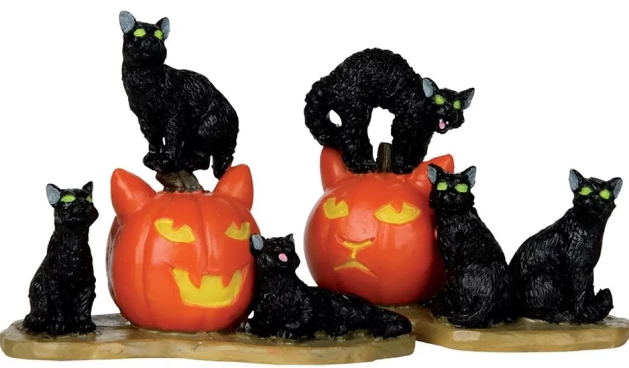 LEMAX Lemax | Gatti Neri - Halloween Cats, Set Of 2 12883