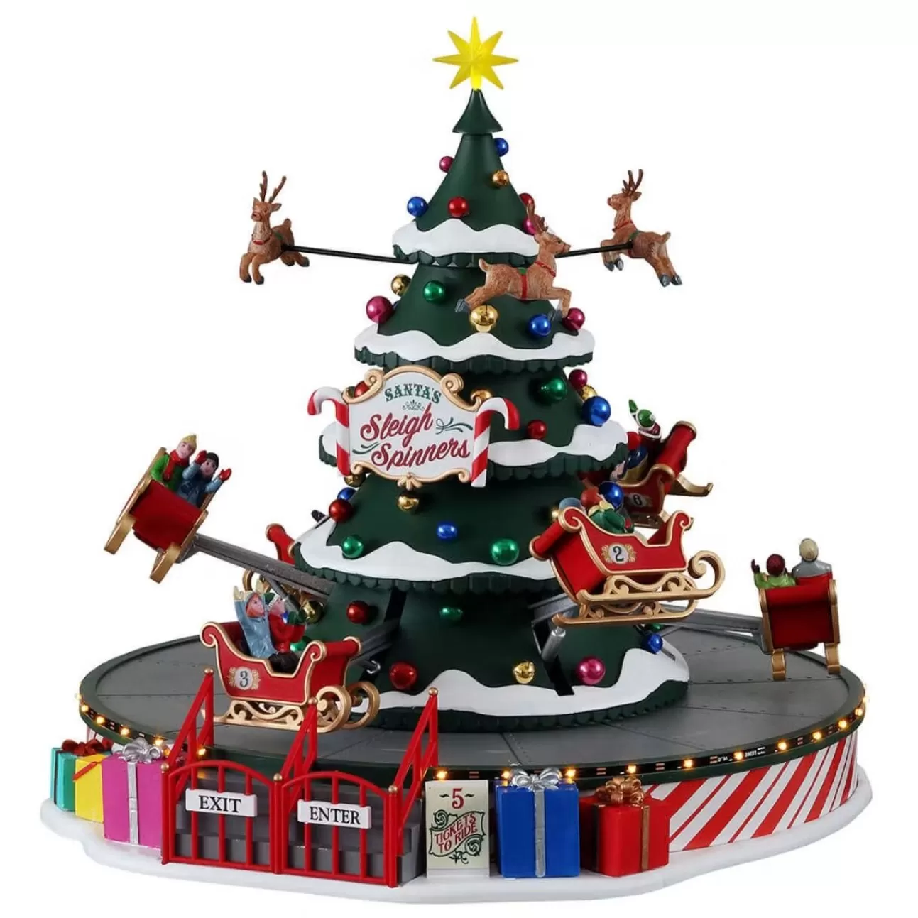 LEMAX Lemax | Giostra Delle Renne - Santa'S Sleigh Spinners