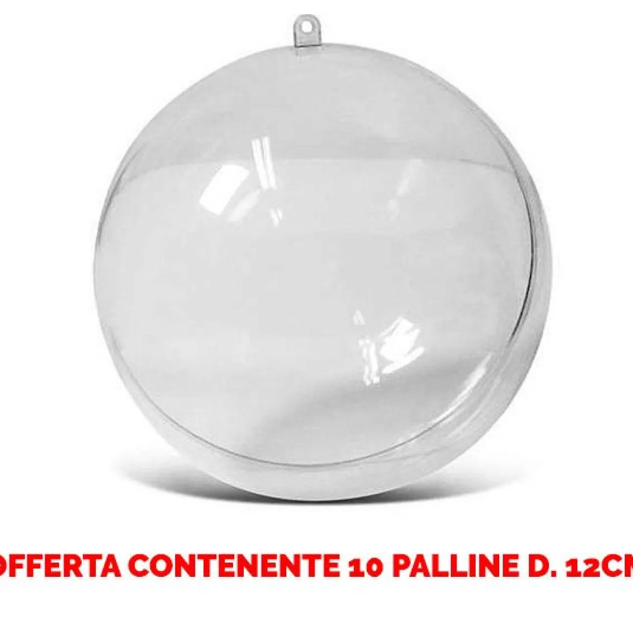 * Addobbi Di Natale | Offerta 10 Palline In Plexiglass Divisibile O12Cm