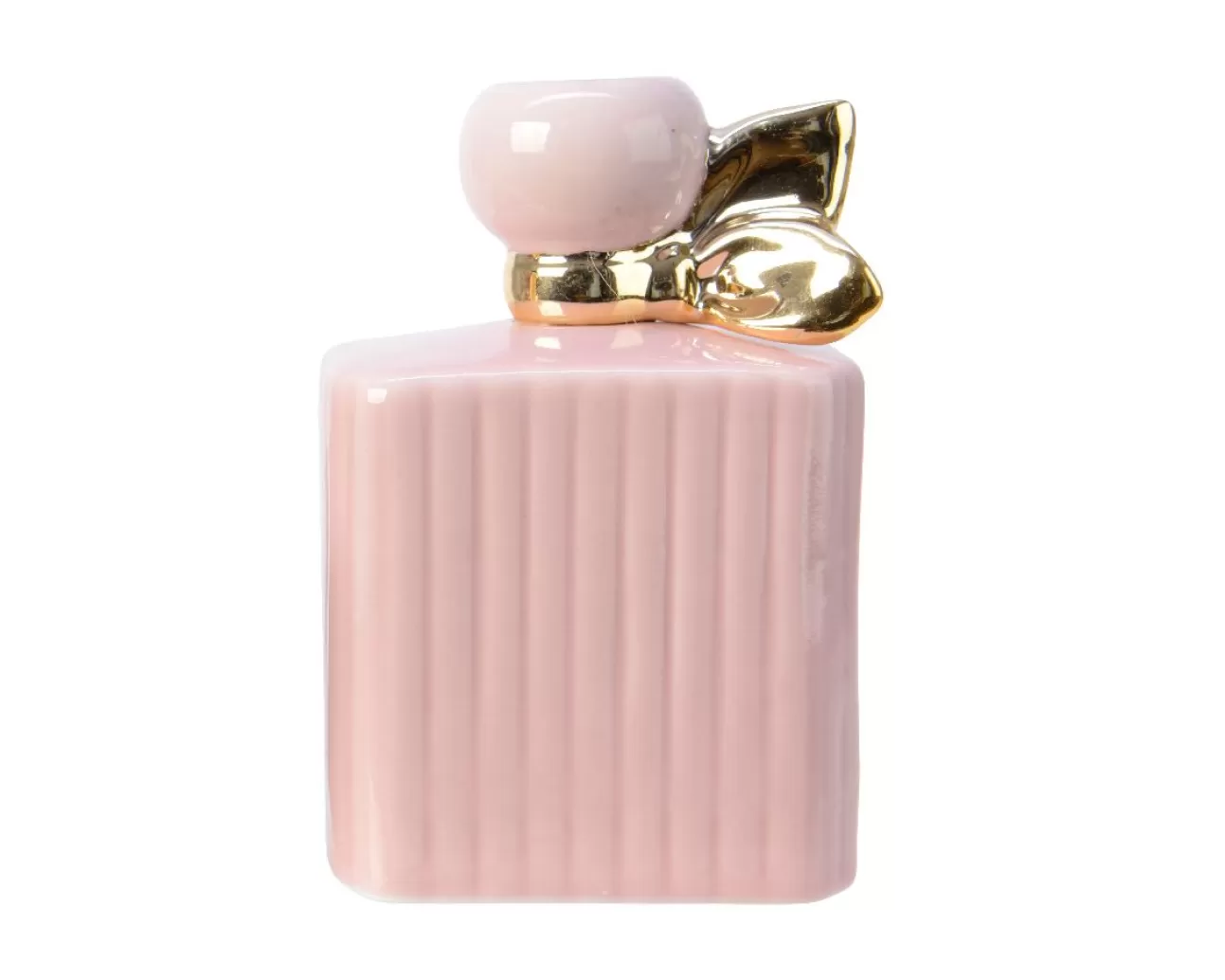 * Addobbi Di Natale | Portacandela Bottiglia Di Profumo 10,5X12Cm Rosa