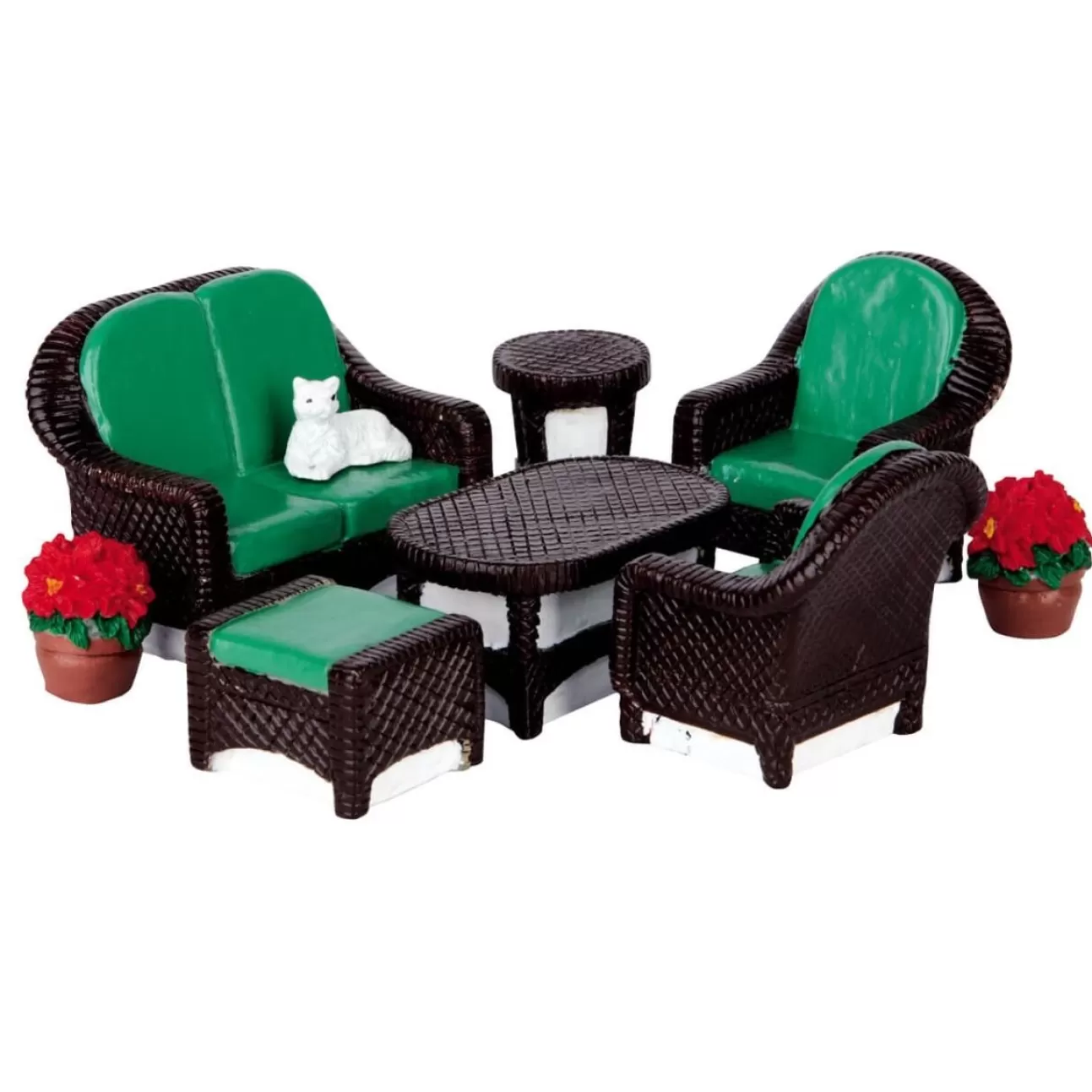 LEMAX Lemax | Salotto Da Giardino Per Presepe - Wicker Lawn Set