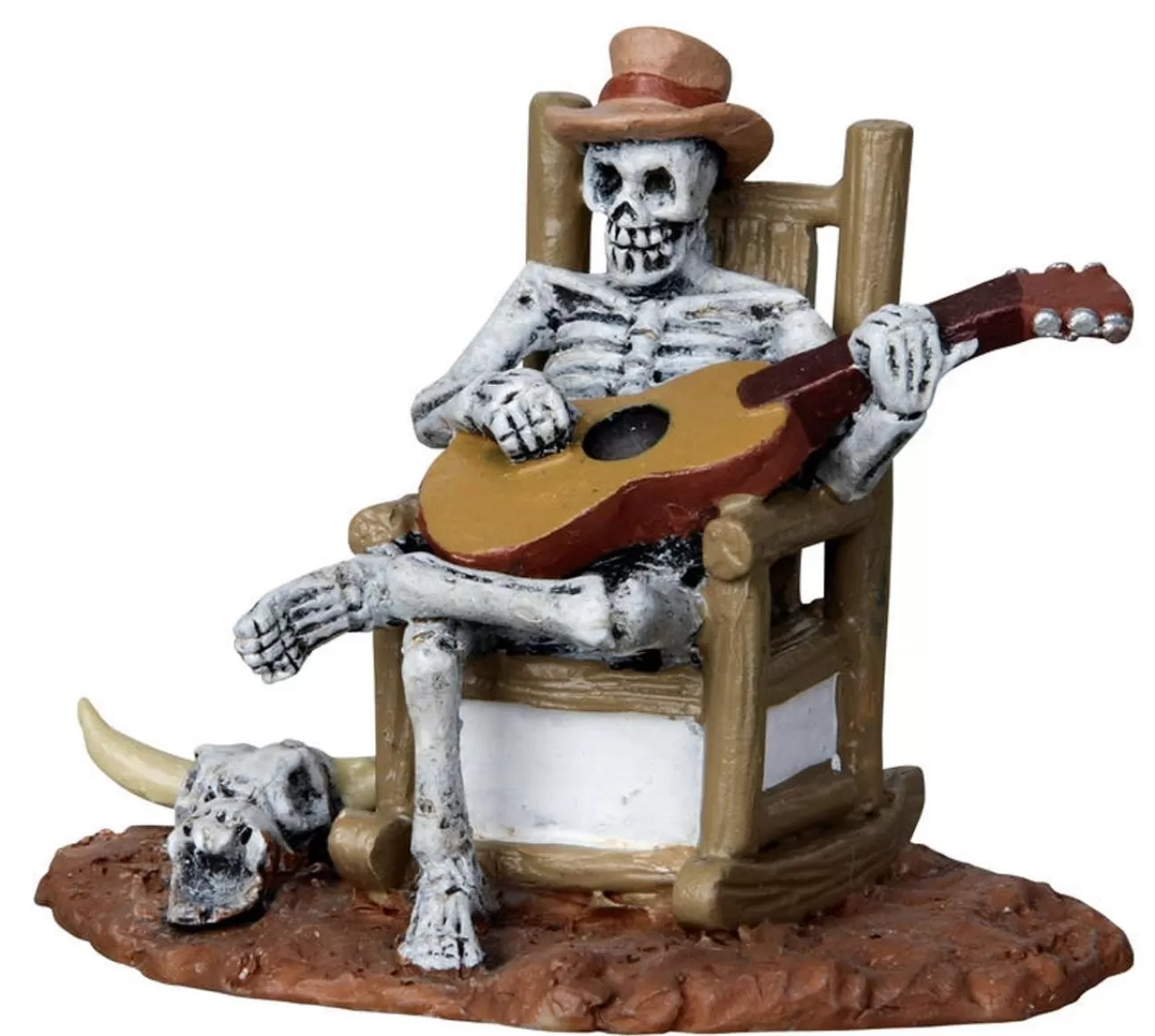 LEMAX Lemax | Scheletro Che Suona La Chitarra - Rocking Chair Skeleton