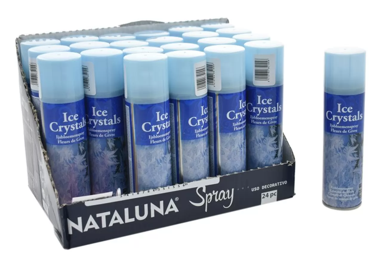 * Addobbi Di Natale | Spray Natalizio Glitter Effetto Ghiacciato 150Ml