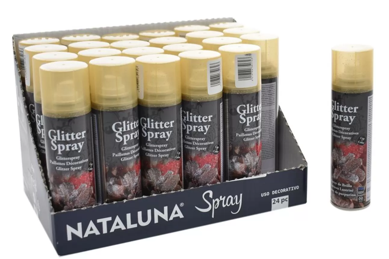 * Addobbi Di Natale | Spray Natalizio Glitter Oro 100Ml