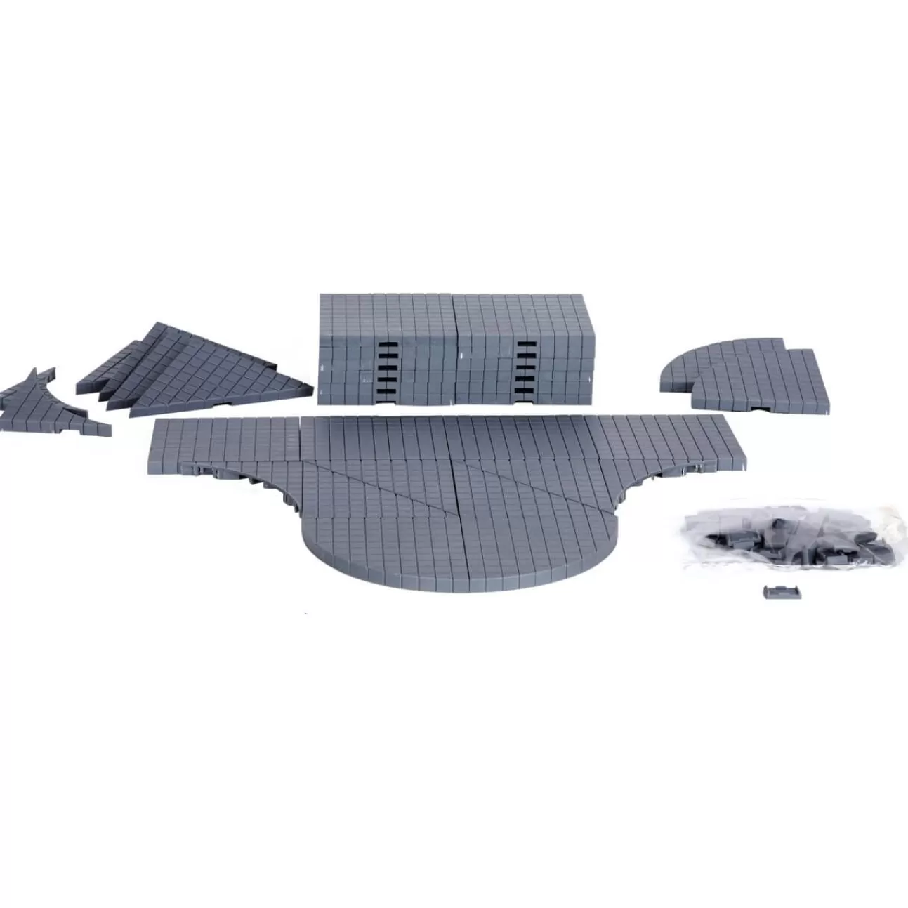 LEMAX Lemax | Strada Grigia - Plaza System Grey 32 Pezzi