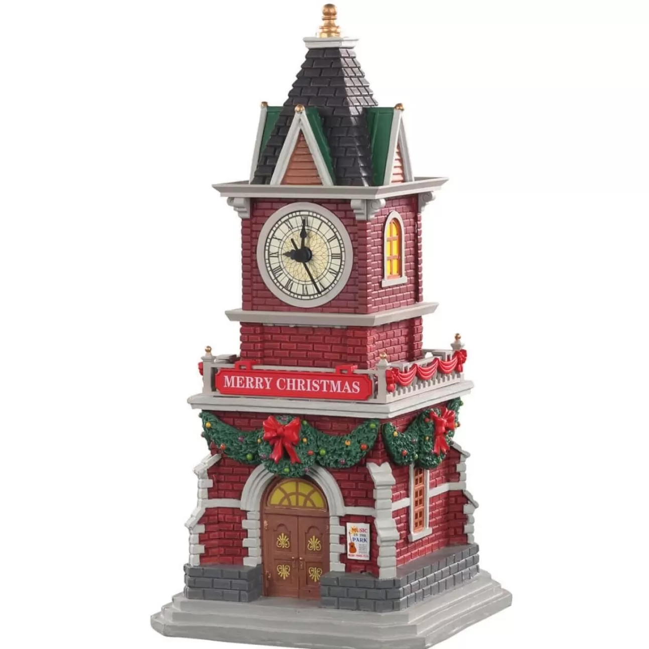 LEMAX Lemax | Torre Dell'Orologio Addobbata- Tannenbaum Clock Tower