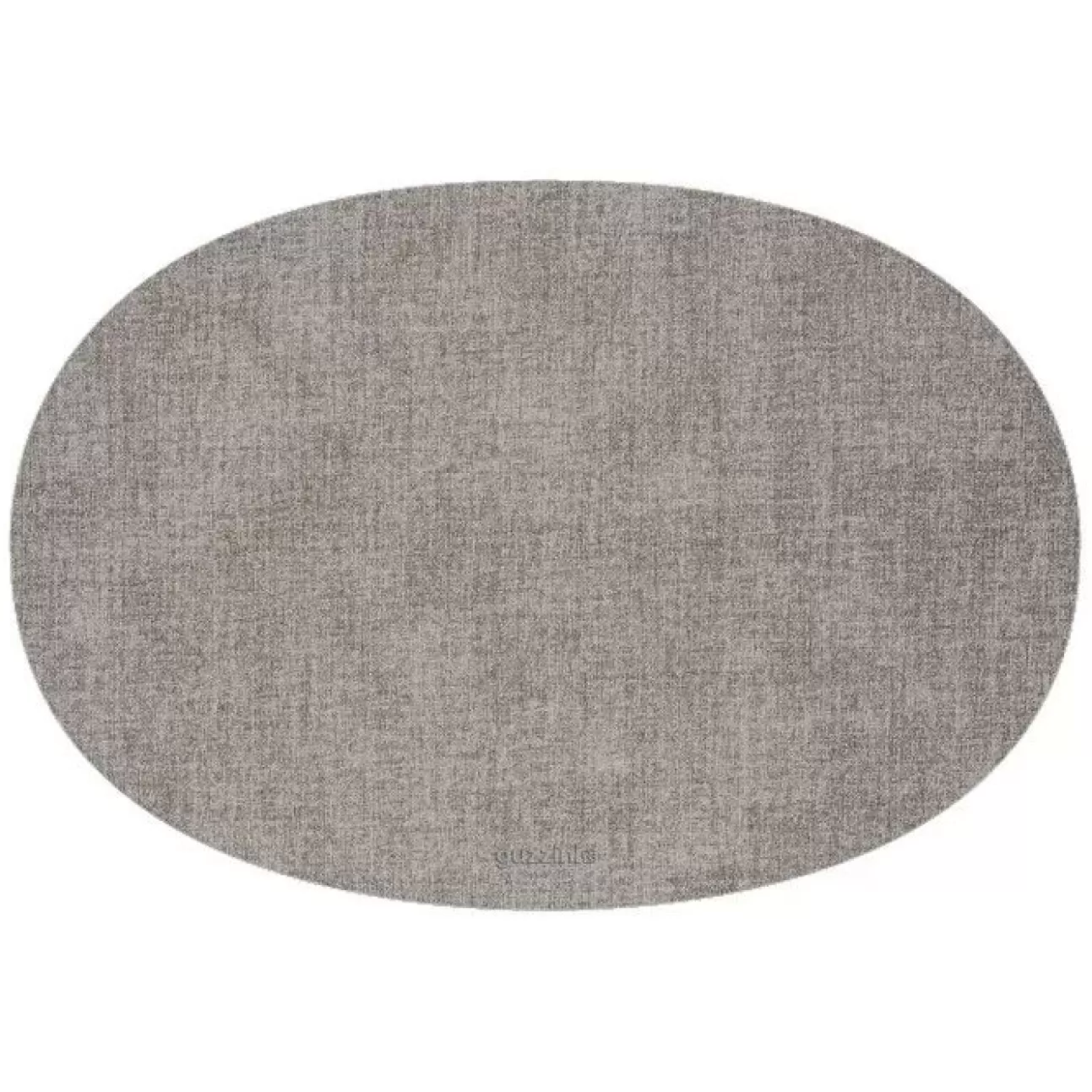 GUZZINI Addobbi Di Natale | Tovaglietta Ovale Double Face Fabric Grigio Cielo 34X48Cm